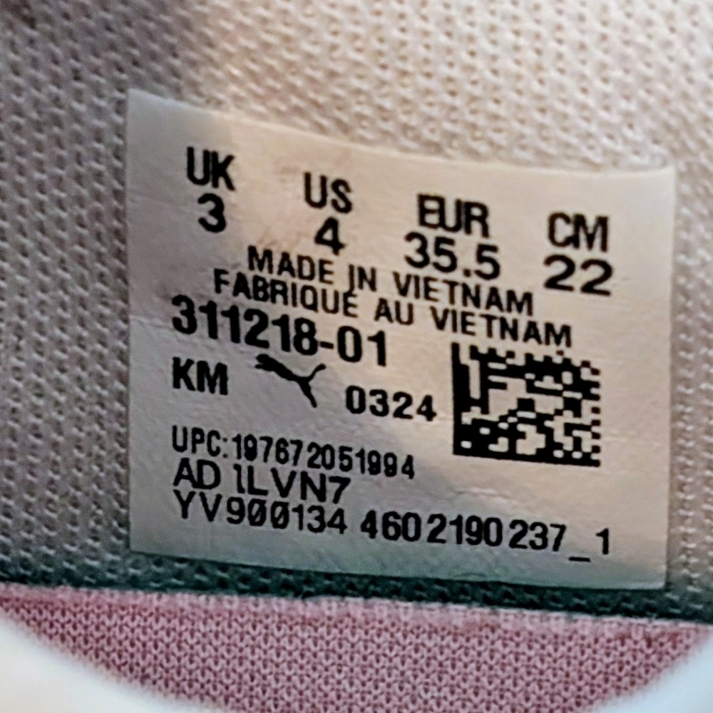 Puma Kids Softride One4All Sneakers - Multicolor with Pink Accents, size 4Y - Picture 4 of 8